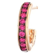 Load image into Gallery viewer, Pomellato Together Hoop Earrings Rose Gold Ruby - Luce Jewelry