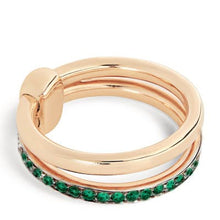 Load image into Gallery viewer, Pomellato Together Rose Gold Band Ring Emerald - Luce Jewelry