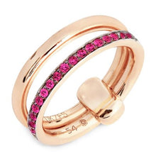 Load image into Gallery viewer, Pomellato Iconica Rose Gold Band Ring Ruby - Luce Jewelry