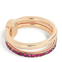 Load image into Gallery viewer, Pomellato Iconica Rose Gold Band Ring Ruby - Luce Jewelry