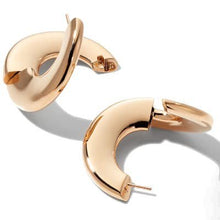 Load image into Gallery viewer, Pomellato Iconica Rose Gold Hoop Earrings - Luce Jewelry