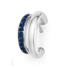 Load image into Gallery viewer, Pomellato Together Twin-Hoop Earrings White Gold Sapphire - Luce Jewelry