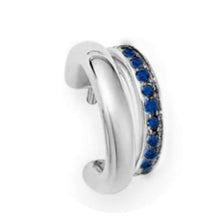 Load image into Gallery viewer, Pomellato Together Twin-Hoop Earrings White Gold Sapphire - Luce Jewelry