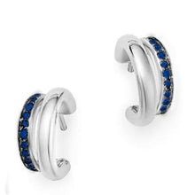 Load image into Gallery viewer, Pomellato Together Twin-Hoop Earrings White Gold Sapphire - Luce Jewelry