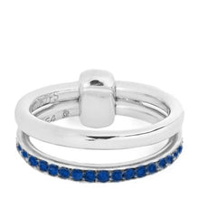 Load image into Gallery viewer, Pomellato Together White Gold Band Ring Sapphire - Luce Jewelry