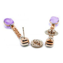 Load image into Gallery viewer, Pomellato Nudo Chain Earrings Amethyst Diamond - Luce Jewelry