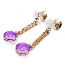 Load image into Gallery viewer, Pomellato Nudo Chain Earrings Amethyst Diamond - Luce Jewelry