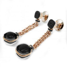 Load image into Gallery viewer, Pomellato Nudo Chain Earrings Obsidian Black Diamond - Luce Jewelry
