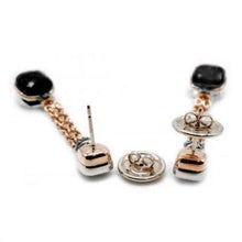 Load image into Gallery viewer, Pomellato Nudo Chain Earrings Obsidian Black Diamond - Luce Jewelry