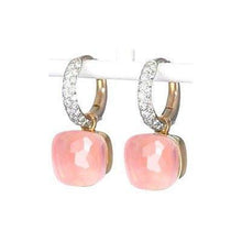 Load image into Gallery viewer, Pomellato Nudo Classic Earrings Pink Quartz Diamond - Luce Jewelry