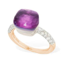 Load image into Gallery viewer, Pomellato Nudo Classic Ring Amethyst Diamond - Luce Jewelry