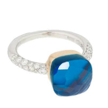 Load image into Gallery viewer, Pomellato Nudo Deep Blue Classic Ring London Blue Topaz & Turquoise Diamond - Luce Jewelry