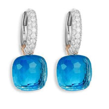 Load image into Gallery viewer, Pomellato Nudo Deep Blue Earrings London Blue Topaz and Turquoise-image1