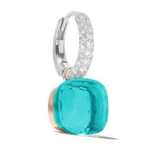 Load image into Gallery viewer, Pomellato Nudo Deep Blue Earrings Sky Blue Topaz and Chrysoprase-image2