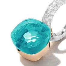 Load image into Gallery viewer, Pomellato Nudo Deep Blue Earrings Sky Blue Topaz and Chrysoprase-image3