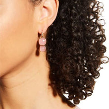 Load image into Gallery viewer, Pomellato Nudo Double Stones Drop Earrings Rose Quartz & Chalcedony Brown Diamond - Luce Jewelry