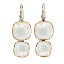 Load image into Gallery viewer, Pomellato Nudo Double Stones Drop Earrings White Topaz & Mother-Of-Pearl Diamond - Luce Jewelry