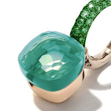 Load image into Gallery viewer, Pomellato Nudo Earrings London Prasiolite & Malachite With Tsavorites Pave - Luce Jewelry
