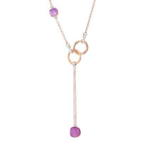 Load image into Gallery viewer, Pomellato Nudo Lariat Necklace Amethyst Diamond-image1