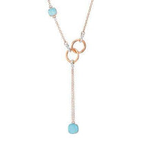 Load image into Gallery viewer, Pomellato Nudo Lariat Necklace Blue Topaz Diamond - Luce Jewelry