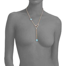 Load image into Gallery viewer, Pomellato Nudo Lariat Necklace Blue Topaz Diamond - Luce Jewelry