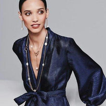 Load image into Gallery viewer, Pomellato Nudo Lariat Necklace White Topaz Mother-Of-Pearl Diamond - Luce Jewelry