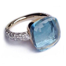Load image into Gallery viewer, Pomellato Nudo Maxi Ring Blue Topaz Diamond - Luce Jewelry