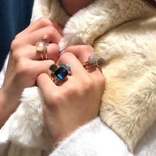 Load image into Gallery viewer, Pomellato Nudo Maxi Ring London Blue Topaz Diamond - Luce Jewelry