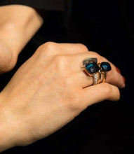 Load image into Gallery viewer, Pomellato Nudo Maxi Ring London Blue Topaz Diamond - Luce Jewelry