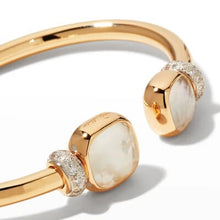 Load image into Gallery viewer, Pomellato Nudo Open Bangle White Topaz Mother-Of-Pearl Diamonds - Luce Jewelry