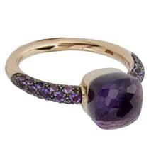 Load image into Gallery viewer, Pomellato Nudo Petit Ring Amethyst & Jade with Amethyst Pave - Luce Jewelry