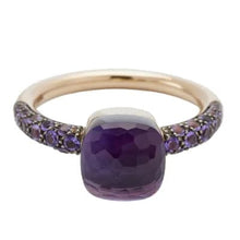 Load image into Gallery viewer, Pomellato Nudo Petit Ring Amethyst & Jade with Amethyst Pave - Luce Jewelry