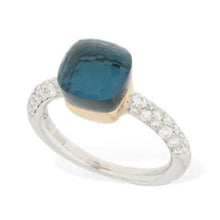 Load image into Gallery viewer, Pomellato Nudo Petit Ring London Blue Topaz Diamond - Luce Jewelry