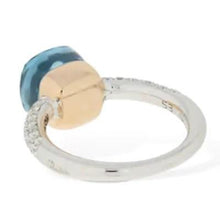 Load image into Gallery viewer, Pomellato Nudo Petit Ring London Blue Topaz Diamond - Luce Jewelry