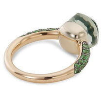 Load image into Gallery viewer, Pomellato Nudo Petit Ring London Prasiolite & Malachite With Tsavorites Pave - Luce Jewelry