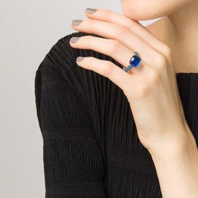 Load image into Gallery viewer, Pomellato Nudo Ring Deep Blue London Blue Topaz Turquoise Blue Topaz - Luce Jewelry