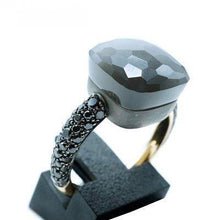 Load image into Gallery viewer, Pomellato Nudo Ring Obsidian Black Diamond L - Luce Jewelry
