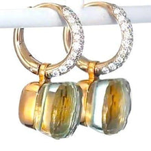 Load image into Gallery viewer, Pomellato Nudo Sway Earrings Lemon Quartz Diamond - Luce Jewelry