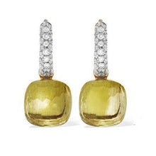 Load image into Gallery viewer, Pomellato Nudo Sway Earrings Lemon Quartz Diamond - Luce Jewelry