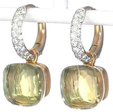 Load image into Gallery viewer, Pomellato Nudo Sway Earrings Lemon Quartz Diamond - Luce Jewelry