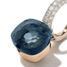 Load image into Gallery viewer, Pomellato Nudo Sway Earrings London Blue Topaz Diamond - Luce Jewelry