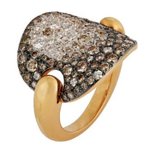 Load image into Gallery viewer, Pomellato Sabbia Brown & White Diamonds Ring - Luce Jewelry