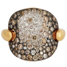Load image into Gallery viewer, Pomellato Sabbia Brown & White Diamonds Ring - Luce Jewelry
