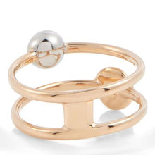 Load image into Gallery viewer, Pomellato Sabbia Double Ring White And Brown Diamonds - Luce Jewelry