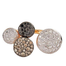 Load image into Gallery viewer, Pomellato Sabbia Open ring Three-Color Diamonds - Luce Jewelry