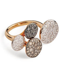 Load image into Gallery viewer, Pomellato Sabbia Open ring Three-Color Diamonds - Luce Jewelry