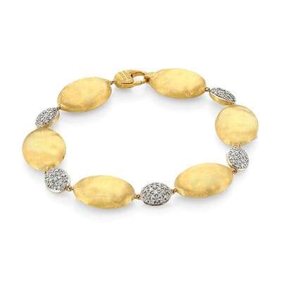 Marco Bicego Siviglia Grande 18K Yellow Gold and Diamond Bracelet-image1