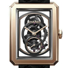 Load image into Gallery viewer, Chanel Boy-Friend L Quilted Pattern Skeleton Beige Gold H6594 - Luce Jewelry
