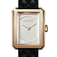 Load image into Gallery viewer, Chanel Boy-Friend S Quilted Pattern Beige Gold H6587 - Luce Jewelry
