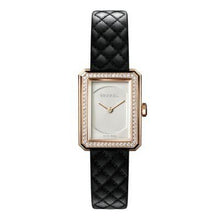 Load image into Gallery viewer, Chanel Boy-Friend S Quilted Pattern Diamond Bezel Beige Gold H6590 - Luce Jewelry
